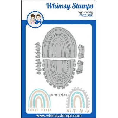 Whimsy Stamps Deb Davis Die Set - Boho Rainbows